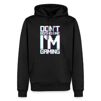 Don't Bother Me I'm Gaming 3 - Männer Premium Bio Hoodie - Schwarz - Vorne - Nico (187cm)