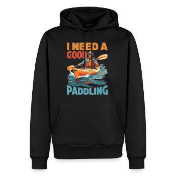 I Need A Good Paddling - Männer Premium Bio Hoodie - Schwarz - Vorne - Nico (187cm)