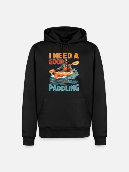 I Need A Good Paddling - Männer Premium Bio Hoodie - Schwarz