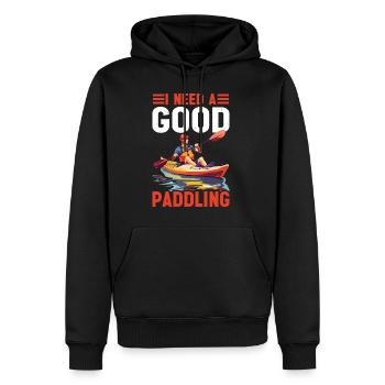 I Need A Good Paddling 2 - Männer Premium Bio Hoodie - Schwarz - Vorne - Nico (187cm)