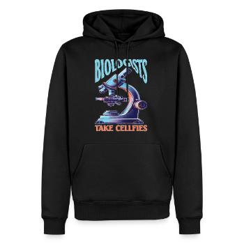 Biologists Take Cellfies - Männer Premium Bio Hoodie - Schwarz - Vorne - Nico (187cm)