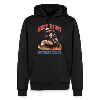Dirt Is My Favorite Color 2 - Männer Premium Bio Hoodie - Schwarz - Vorne - Nico (187cm)