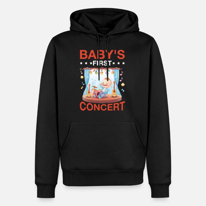 Baby's First Concert 6 - Männer Premium Bio Hoodie - Schwarz