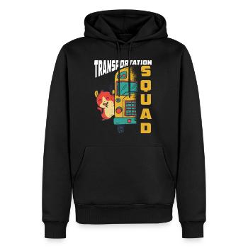 Transportation Squad 7 - Männer Premium Bio Hoodie - Schwarz - Vorne - Nico (187cm)