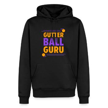 Gutter Ball Guru 3 - Männer Premium Bio Hoodie - Schwarz - Vorne - Nico (187cm)
