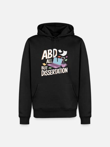 ABD All But Dissertation 4 - Männer Premium Bio Hoodie - Schwarz
