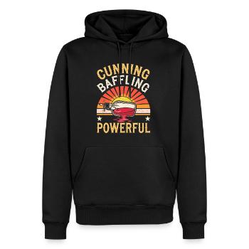 Cunning Baffling Powerful 4 - Männer Premium Bio Hoodie - Schwarz - Vorne - Nico (187cm)