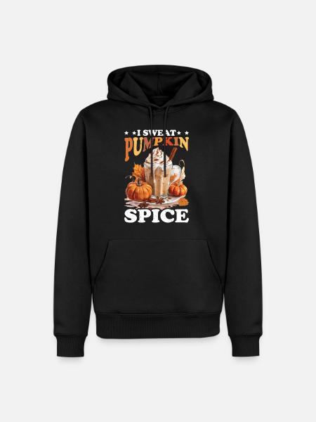 I Sweat Pumpkin Spice - Männer Premium Bio Hoodie - Schwarz