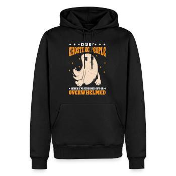 CEO Of Ghosting When Stressed Or Overwhelmed 3 - Männer Premium Bio Hoodie - Schwarz - Vorne - Nico (187cm)