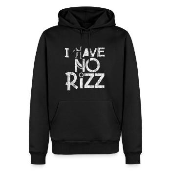 I Have No Rizz 3 - Männer Premium Bio Hoodie - Schwarz - Vorne - Nico (187cm)