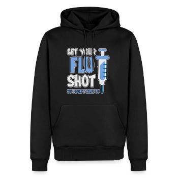 Get Your Flu Shot So I Don't Have To 2 - Männer Premium Bio Hoodie - Schwarz - Vorne - Nico (187cm)
