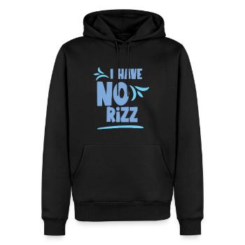 I Have No Rizz 2 - Männer Premium Bio Hoodie - Schwarz - Vorne - Nico (187cm)