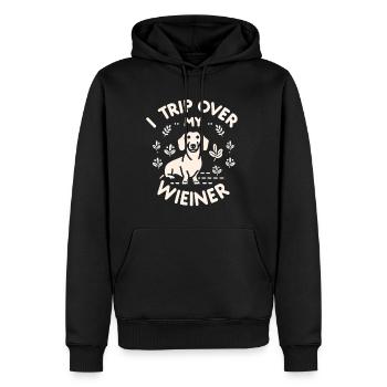 I Trip Over My Wiener 3 - Männer Premium Bio Hoodie - Schwarz - Vorne - Nico (187cm)