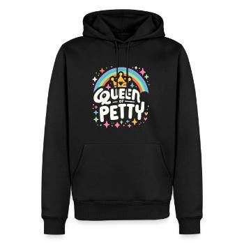Queen Of Petty 5 - Männer Premium Bio Hoodie - Schwarz - Vorne - Nico (187cm)