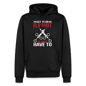 Get Your Flu Shot So I Don't Have To 6 - Männer Premium Bio Hoodie - Schwarz - Vorne - Nico (187cm)