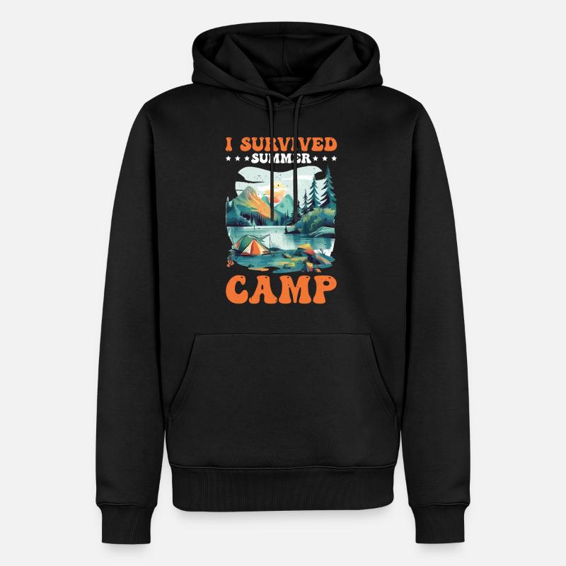 I Survived Summer Camp 5 - Männer Premium Bio Hoodie - Schwarz