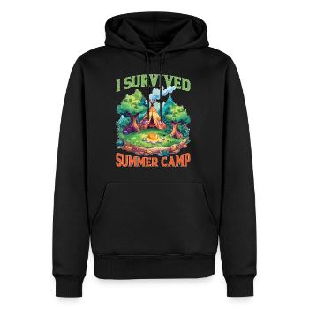 I Survived Summer Camp 6 - Männer Premium Bio Hoodie - Schwarz - Vorne - Nico (187cm)