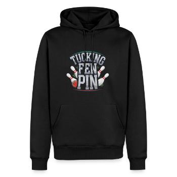 Tucking Fen Pin 6 - Männer Premium Bio Hoodie - Schwarz - Vorne - Nico (187cm)