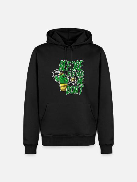 Before You Hug Me Don't - Männer Premium Bio Hoodie - Schwarz