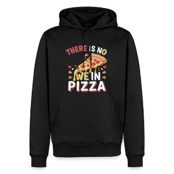 There Is No We In Pizza 4 - Männer Premium Bio Hoodie - Schwarz - Vorne - Nico (187cm)