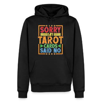 Sorry My Tarot Cards Said No 6 - Männer Premium Bio Hoodie - Schwarz - Vorne - Nico (187cm)