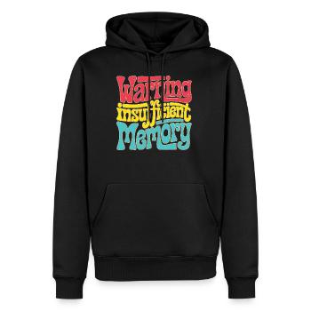 Warning Insufficient Memory 5 - Männer Premium Bio Hoodie - Schwarz - Vorne - Nico (187cm)