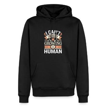 I Can't I'm Busy Growing A Human 13 - Männer Premium Bio Hoodie - Schwarz - Vorne - Nico (187cm)