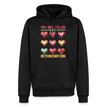 You Are Filled With Determination 25 - Männer Premium Bio Hoodie - Schwarz - Vorne - Nico (187cm)
