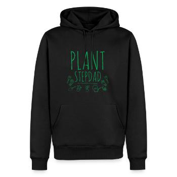 Plant Stepdad 2 - Männer Premium Bio Hoodie - Schwarz - Vorne - Nico (187cm)