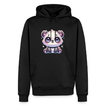 Super Cute Kawaii Baby Panda - Männer Premium Bio Hoodie - Schwarz - Vorne - Nico (187cm)
