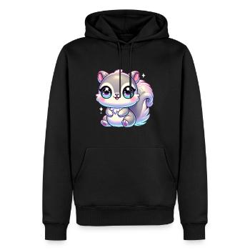 Super Cute Kawaii Baby Squirrel - Männer Premium Bio Hoodie - Schwarz - Vorne - Nico (187cm)