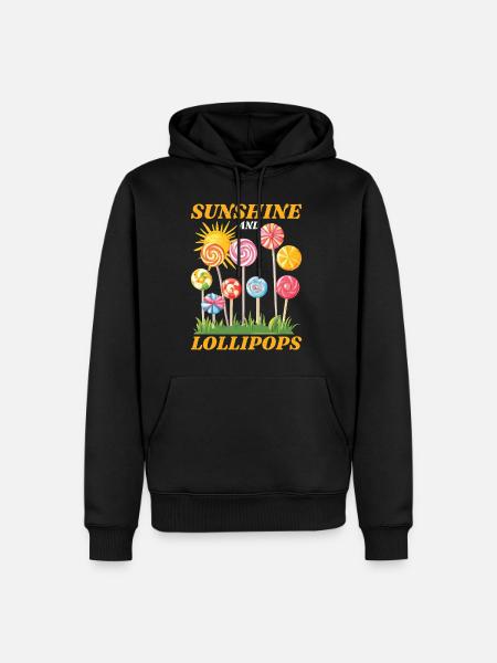 Sunshine And Lollipops 14 - Männer Premium Bio Hoodie - Schwarz