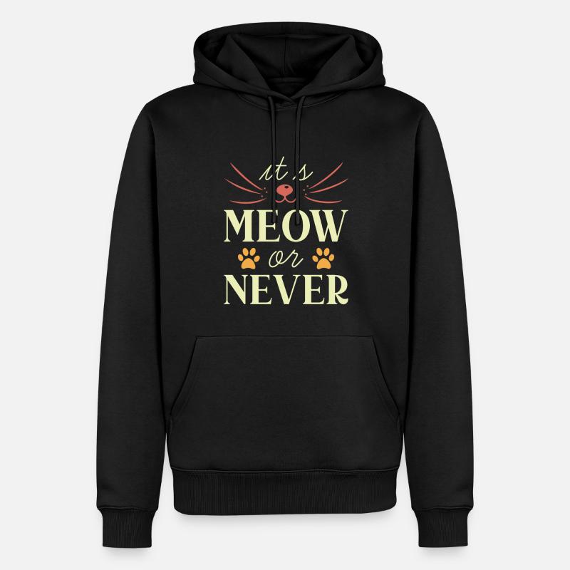 C’est miaulé ou jamais - Sweat à capuche Premium bio Homme - noir