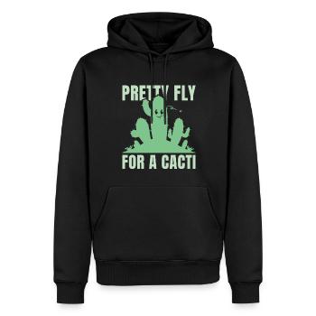 Hübsche Fliege für einen Kakteen - Männer Premium Bio Hoodie - Schwarz - Vorne - Nico (187cm)