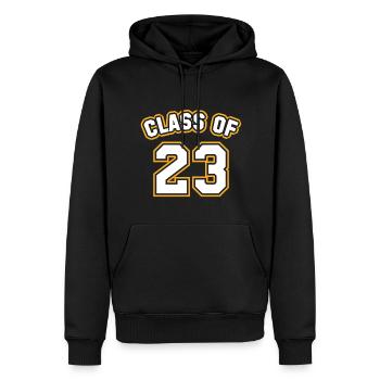 Class Of 23 - Men’s Premium Organic Hoodie - black - Front - Nico (187cm)