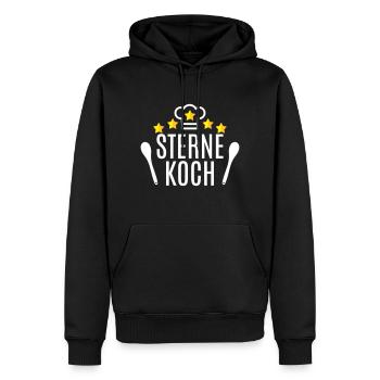 Bester Koch Papa Opa Sternekoch 5 Sterne Küche - Männer Premium Bio Hoodie - Schwarz - Vorne - Nico (187cm)