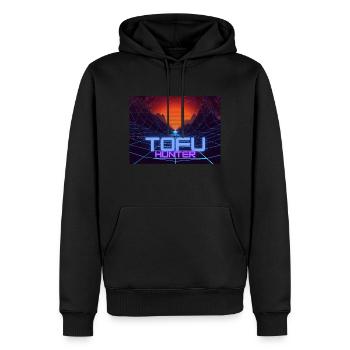 Tofu-Hunter - Männer Premium Bio Hoodie - Schwarz - Vorne - Nico (187cm)