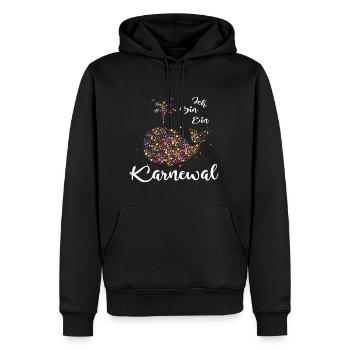 Ich Bin Ein Karnewal Konfetti Fasching Karneval - Männer Premium Bio Hoodie - Schwarz - Vorne - Nico (187cm)