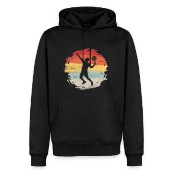 Padel Spieler Padel-Tennis Padeltennis Paddle - Männer Premium Bio Hoodie - Schwarz - Vorne - Nico (187cm)