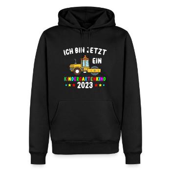 Kindergartenkind 2023 Kita Start Kindergarten - Männer Premium Bio Hoodie - Schwarz - Vorne - Nico (187cm)