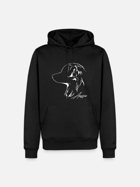 AUSSIE Australian Shepherd Hunde Hütehund Wilsigns - Männer Premium Bio Hoodie - Schwarz