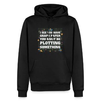 Math Teacher I see you have graph paper you must - Männer Premium Bio Hoodie - Schwarz - Vorne - Nico (187cm)