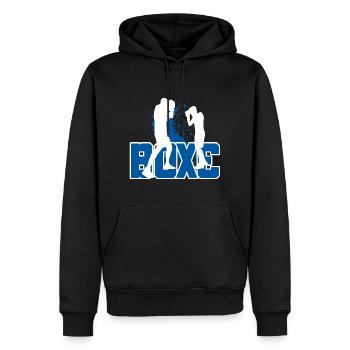 Boxe Boxeur Amateur - Sweat à capuche Premium bio Homme - noir - Devant - Nico (187cm)