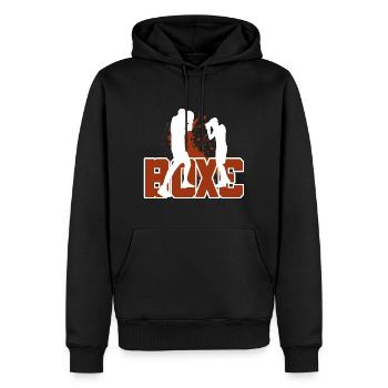 Boxe Boxeur Amateur - Sweat à capuche Premium bio Homme - noir - Devant - Nico (187cm)