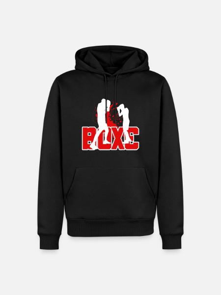 Boxe Boxeur Amateur Cadeau Ami - Sweat à capuche Premium bio Homme - noir