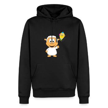 SCHAF - DRACHE - KITE - HERBST - Männer Premium Bio Hoodie - Schwarz - Vorne - Nico (187cm)
