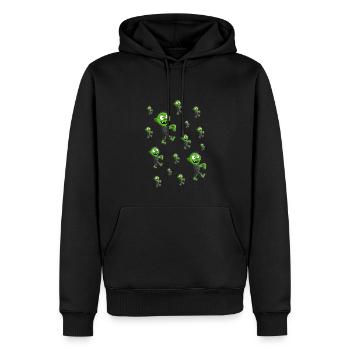 ZOMBIES - ZOMBIE - HALLOWEEN - Männer Premium Bio Hoodie - Schwarz - Vorne - Nico (187cm)