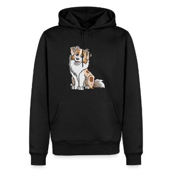 Red Merle Australian Shepherd - Männer Premium Bio Hoodie - Schwarz - Vorne - Nico (187cm)