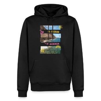 El Hierro Sommer Sonne Strand Meer Palmen Urlaub - Männer Premium Bio Hoodie - Schwarz - Vorne - Nico (187cm)