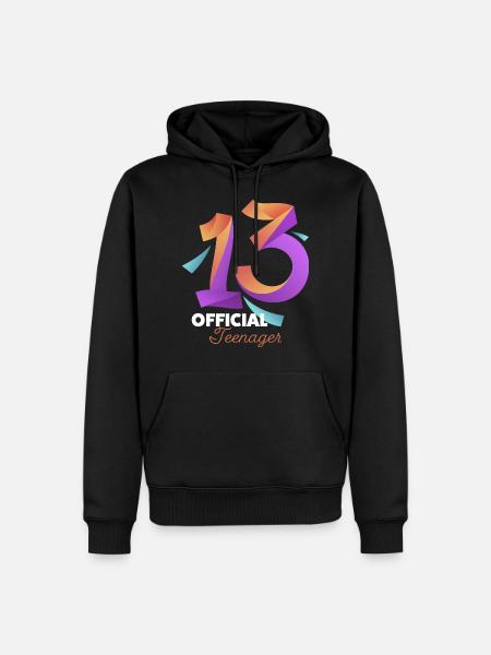 13. Geburtstag Mädchen Geschenk - Männer Premium Bio Hoodie - Schwarz